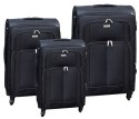 Komplet trzech miękkich walizek podróżnych - Peterson
