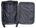 Zestaw miękkich czarno-niebieskich walizek - Peterson