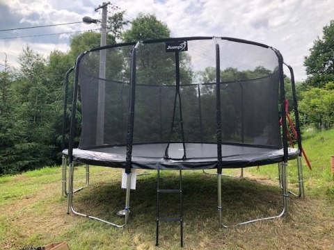 Trampolina Ogrodowa 487cm/16ft czarna Maxy Comfort Z Wewnętrzną siatką Trampolina Ogrodowa 487cm/16ft czarna Maxy Comfort Z Wewnętrzną siatką