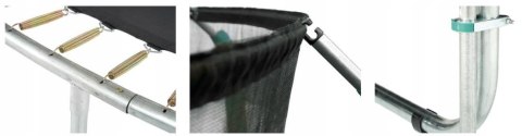 Trampolina Ogrodowa Z Wewnętrzną siatką Jumpi Maxy Comfort 487cm/16ft zielona Trampolina Ogrodowa Z Wewnętrzną siatką Jumpi Maxy Comfort 487cm/16ft zielona