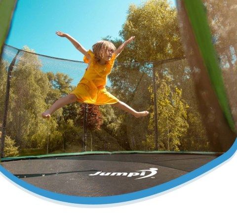 Trampolina Ogrodowa Z Wewnętrzną siatką Jumpi Maxy Comfort 487cm/16ft zielona Trampolina Ogrodowa Z Wewnętrzną siatką Jumpi Maxy Comfort 487cm/16ft zielona