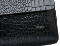 Klasyczna torebka damska ze skóry naturalnej z wzorem imitującym skórę krokodyla — Rovicky
