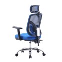 Fotel ergonomiczny ANGEL biurowy obrotowy jOkasta Niebieska