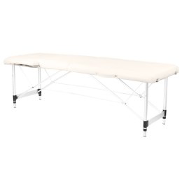 Stół składany do masażu aluminiowy komfort Activ Fizjo 2 segmentowe cream
