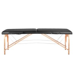 Stół składany do masażu drewniany Komfort Activ Fizjo 2 segmentowe czarny