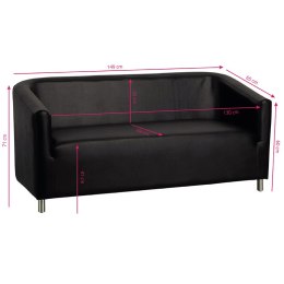 Gabbiano sofa do poczekalni M021 czarna
