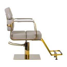 Gabbiano fotel fryzjerski Porto Gold szary